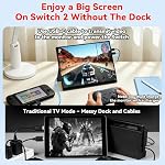 S123E 12.3 Inches Portable Monitor for Switch/Switch 2, Ultra Slim Touchscreen Monitor Touch Mini Travel Monitor 1280P IPS Display 100% sRGB for Laptop Surface PC Xbox PS4/5 and Office