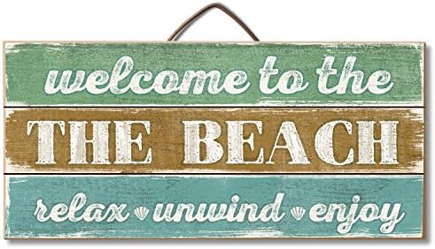 Welcome to the Beach Tropical Sign Table or Wall Decor