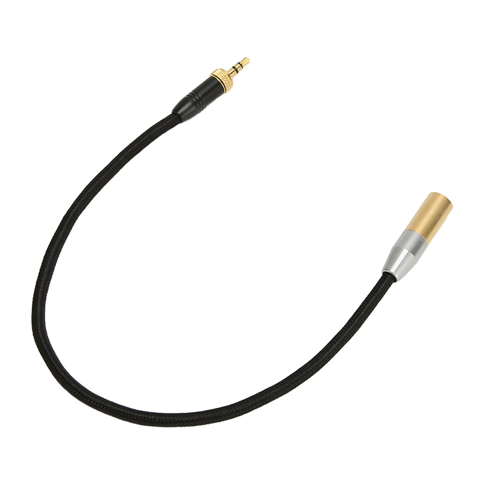 3.5mm To Mini XLR Cable, Prevent Interference Noiseless Stereo To Mini XLR Cord Gold Plated Plug for Camcorder