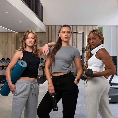 Common Stitch 3 Pack Sweatpants Women, Wide Leg Womens Sweatpants, Workout - Yoga Pants (Available in Plus) - Image 3