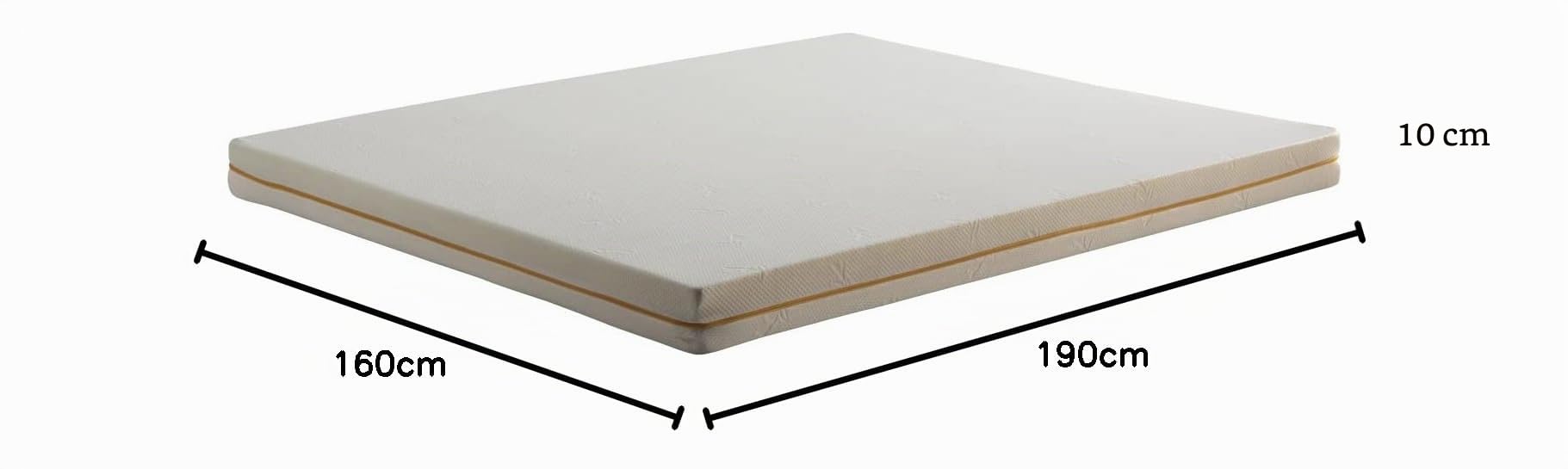 Comfy Line - Matelas Double pour canapé 160 x 190 h 10 cm. Matelas Pliable avec Mousse orthopédique. Revêtement déhoussable en Coton Frais et Respirant.