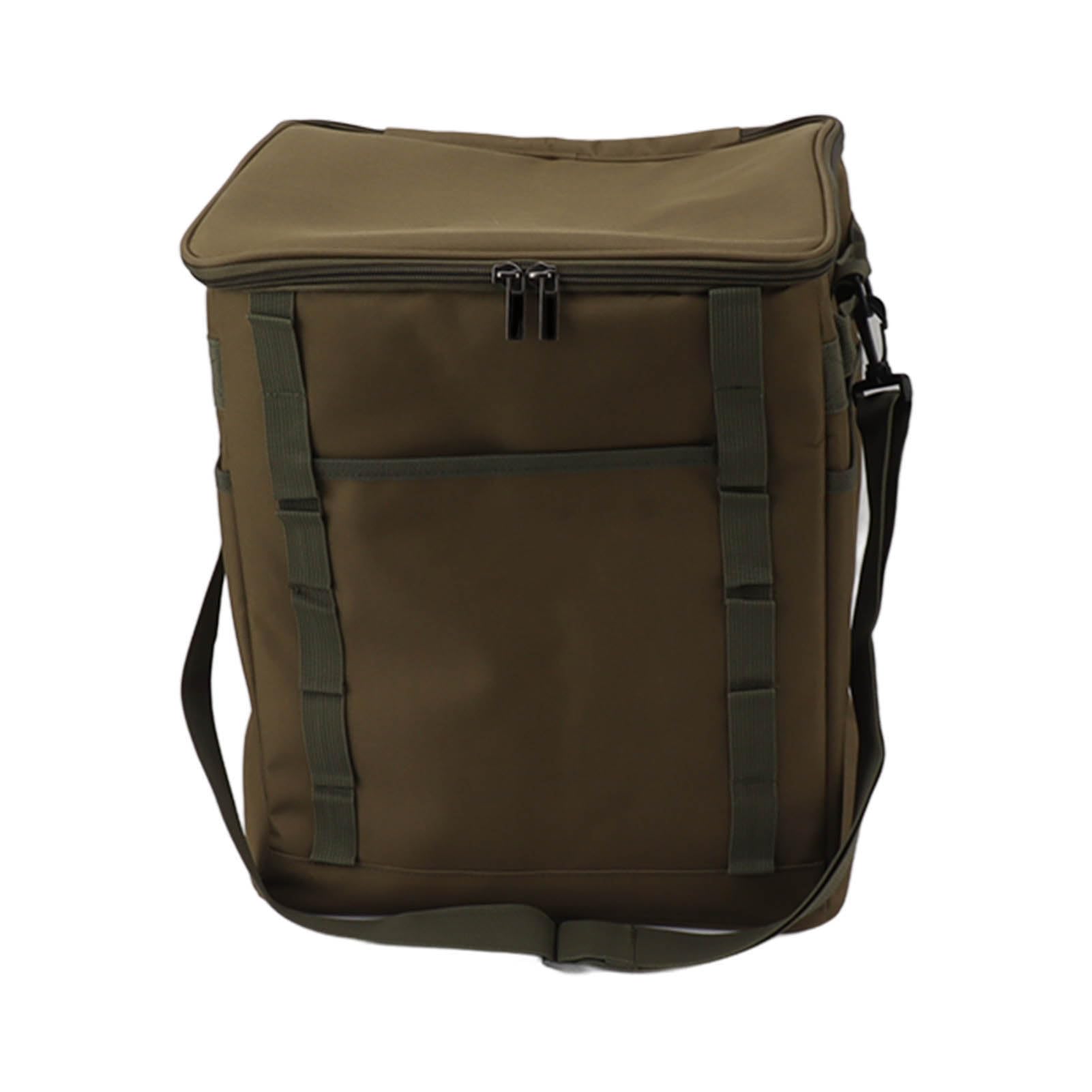 Cocoarm Borsa Termica per Alimenti da Campeggio, Borsa Termica Portatile Oxford 600D 35 X 30 X 39 Cm con Esterno Impermeabile, 3 Tasche Laterali, Design Pieghevole per Campeggio, Picnic, Barbecue,