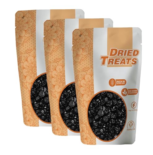 Image of Dried Treats Dried Fruits Nuts And Seeds (Dried Blueberry Plum, 750 grams (3x250 grams))