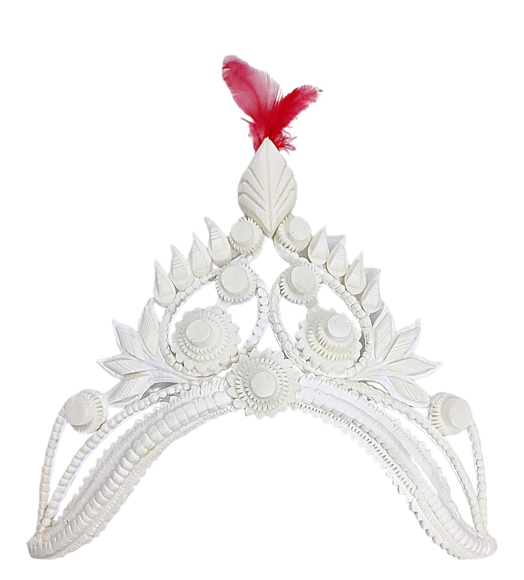 BengCraft Bengali Bridal Mukut for Women’s Weddings, Shola Crown Mutuk for Hindu Marriage, Dulhan’s White Sola Topor Hair Accessories for Brides (B0CRVPV55Z) Amazon Price History, Amazon Price Tracker
