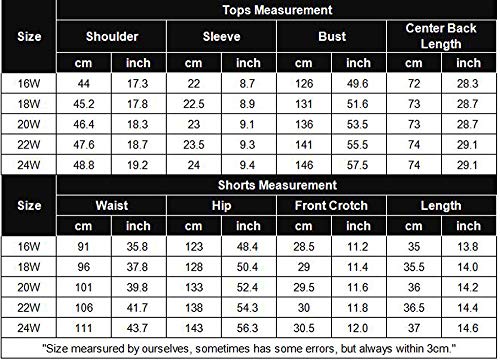 IN'VOLAND Women's Plus Size Pajama Set Short Sleeve Sleepwear Button Down Nightwear Shorts Soft Pj Sets Wine Red - Image 7