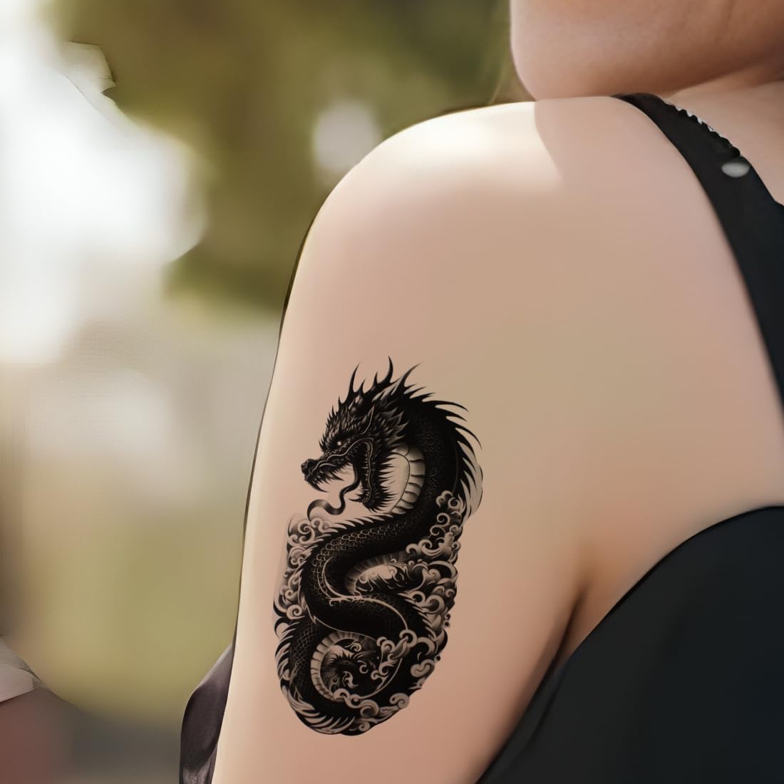 Temporary Tattoowala Dragon Snake Tattoo Temporary Tattoo Sticker For Male And Female Tattoo Sticker Waterproof Tattoo Sticker 1