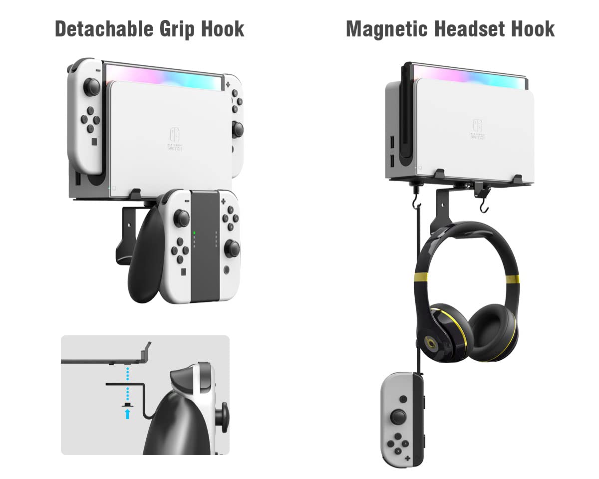 Amazon.co.jp: ElecGear Switch対応のウォールマウント、磁気および