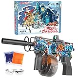 Gel Gun Blaster - ferventoys Christmas Automatic Water Gun with 10,000 Gel Balls for Outdoor Backyard Shooting Games, Gift of Christmas for Kids, Boys & Girls Ages 12+ (Blue)