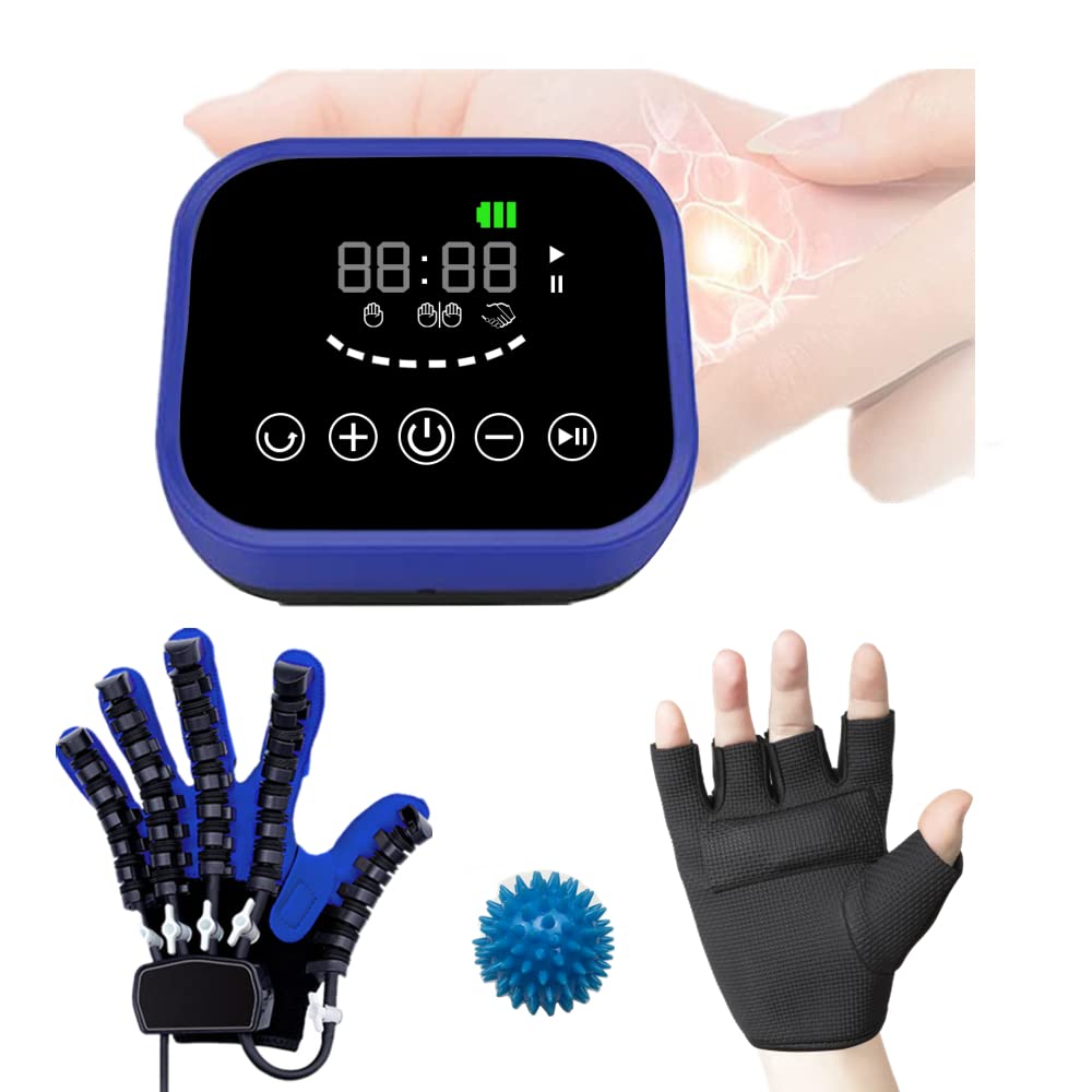 Guantes De Robot De Rehabilitación Eléctrica Guantes De Entrenamiento Auxiliar De Rehabilitación Ortesis De Dedos Férula De Mano Funcional Para Alivio a Largo Plazo