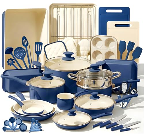 Nutrichef 54 Piece Professional Grade Kitchen Cookware Set