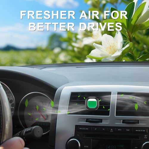 Image of JUSTTOP Jasmine Car Air Freshener, 6pk, Long Lasting Fragrance Holding for Over 180 Days, Fits 99% of Car Air Vents