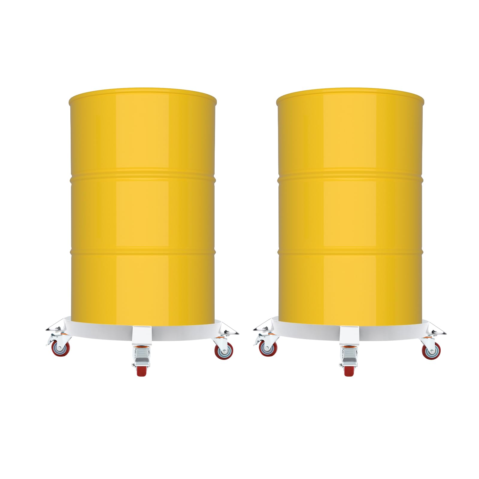 Roulette de fût 55 gallons x2 | Chariot de transport 544 kg d'entrepôt