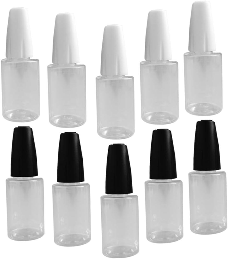 ULTECHNOVO 50pcs Precision Applicator Bottles Multi-function Glue Dropper Bottles Caps for Liquid Dispensing Crafting and Travel Use