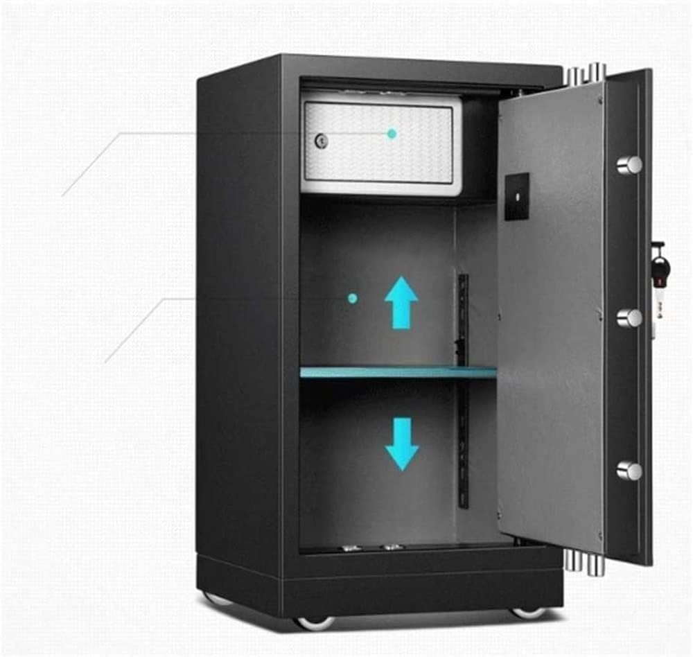 Cabinet Safes Safe Box for Home Digital Safe Box Large Capacity Steel Security Deposit Boxes with Keys and Keypad 38x32x48cm