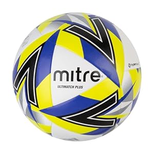 Mitre Ultimatch Plus Fußball Weiß/Blau Größe 4