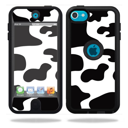 Mightyskins Protective Vinyl Skin Decal Cover for OtterBox Defender Apple iPod Touch 5G 5th Generation Case Cow Print