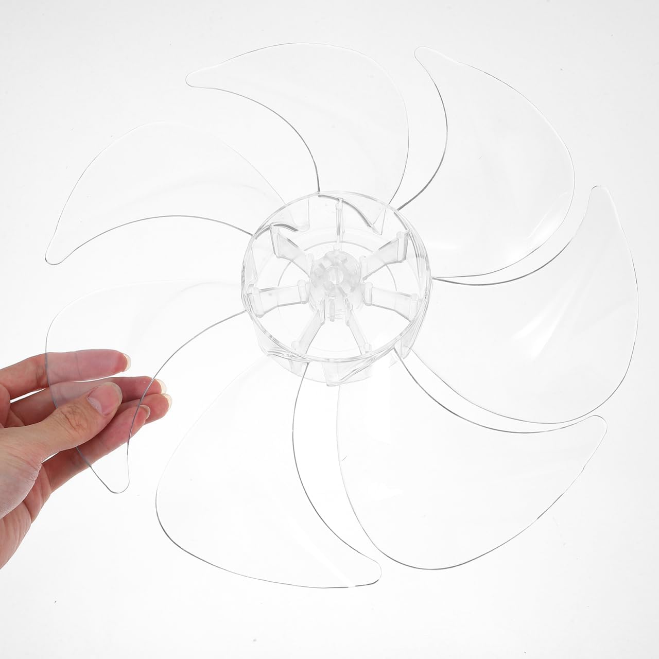 ULTECHNOVO Universal Replacement Electric Fan Blades for Pedestal and Table Fans Quiet Plastic Blade Replacement Parts for Home Office Use 11.81X11.81X1.96In