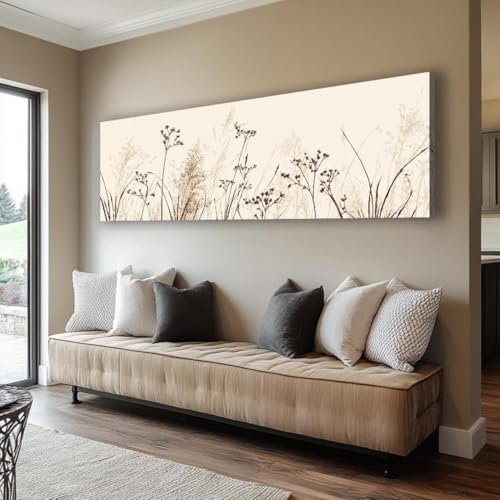 Tableau mural horizontal sur toile XINBAO format long 35x105 cm - 3