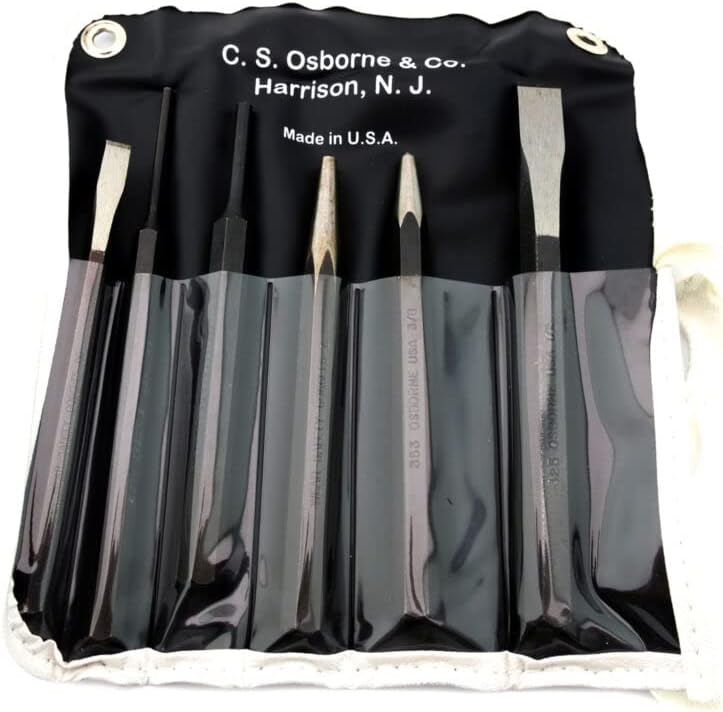 BAIJAC Replacemelt for C.S. Osborne 6-Piece Punch & Cold Chisel Set K-327 Made in USA