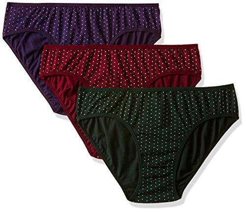 Image of Eve's Beauty Women's Polka Dot Cotton Bikini Panties - Pack of 3 