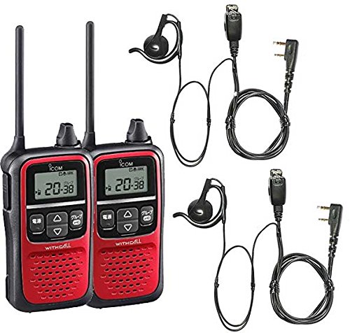 Amazon | アイコム IC-4110 レッド2台+HD-24ML2 耳掛け式イヤホン