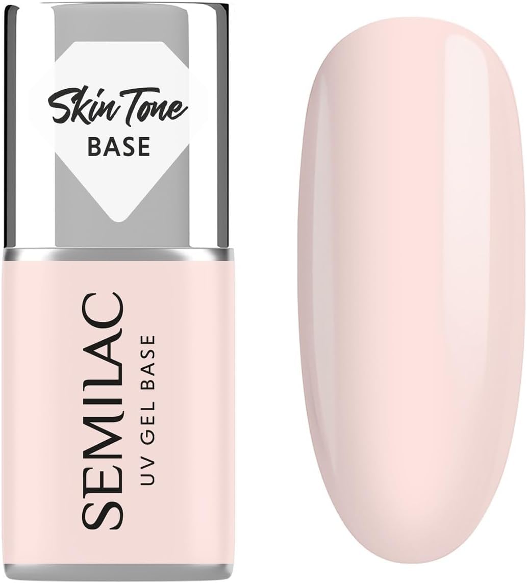 Semilac Baza do Lakierów Hybrydowych Skin Tone Cover Base Rose Beige 7 ml