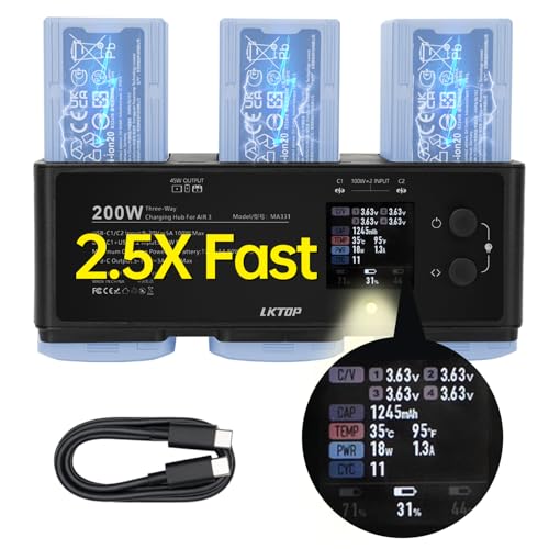 LKTOP 200W Air 3 Fast Charger