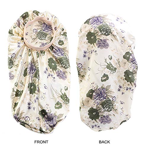 Extra Long Satin Bonnet Night Sleep Caps 3 Packed for Women Long Curly Hair Braids Dreadlocks Covers (A4-3 Pack)