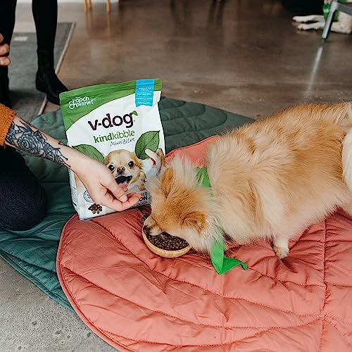 V-dog Vegan Mini Kibble Dry Dog Food (4.5 LB) Small Breed Dogs | Plant-Based Protein with Added Taurine for Sensitive Stomach and Skin | All Natural Made in US - Image 5
