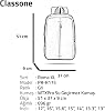 CLASSONE PR-R174 Roma Serisi Su Geçirmez Kumaş 17 Notebook Laptop Sırt Çantası, Gri