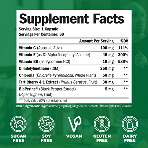 Vimerson Health - Dim & Bioperine - Dietary Supplement - For Well-Being, Mood & Skin Health - Menopausal & Estrogen Support - 250Mg Diindolylmethane - Gluten & Gmo Free - 60 Vegan Capsules #TOP1