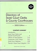 Directory of State Court Clerks & County Courthouses 1999 0970122977 Book Cover