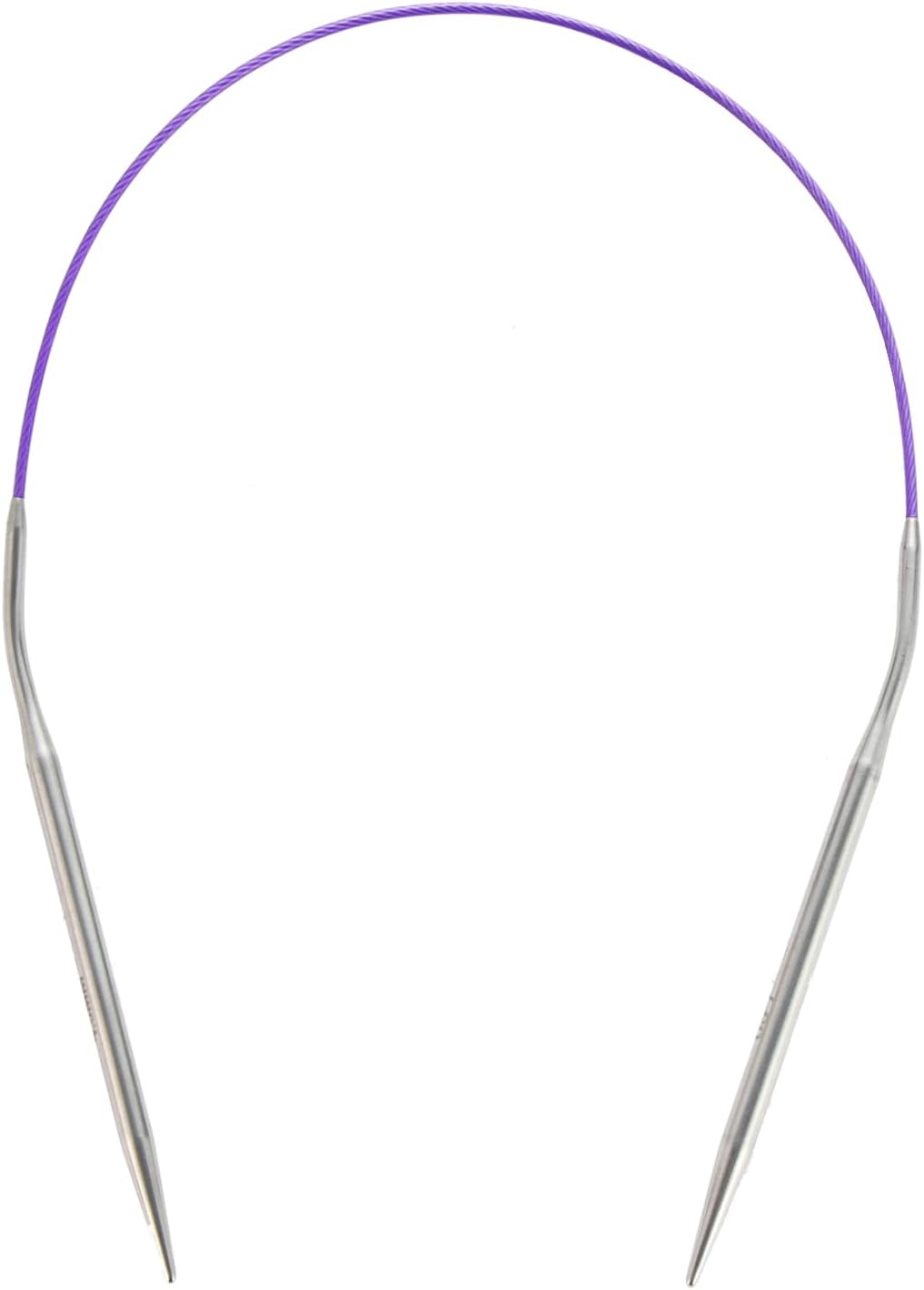 OYEUYID Circular Knitting Needles Size 7 (4.5mm) 16 Inch Ergonomic Metal Needle Set with Smooth Joins and Tangle-Free Cord