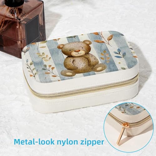 Boîte à bijoux portable ours : solution anti-nœuds colliers et bagues - 7