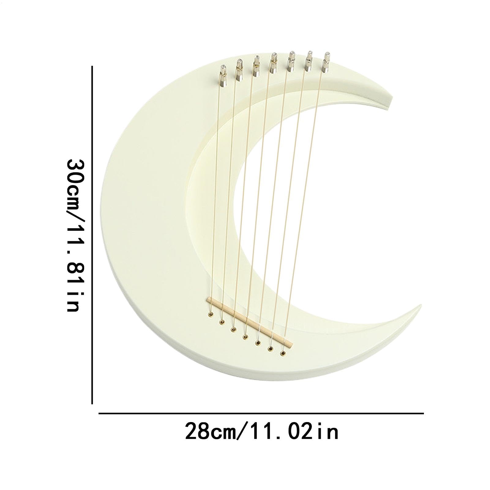 Harfa z liry półksiężyca, Harfa z liry półksiężyca Przenośny instrument | Harfa Lirowa dla początkujących, dzieci, melomani, koncerty, instrument przenośny, klucz do s