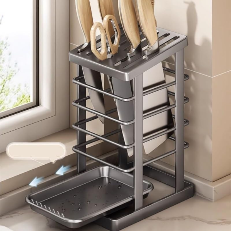 Thick Kitchen Rack Countertop Storage for Holding Knives Other Cutting Tools