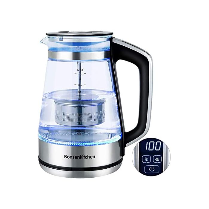 Buy Bonsenkitchen Electric Kettle, Temperature Control (40 ℃ 100℃) Tea Filter Kettle with Keep