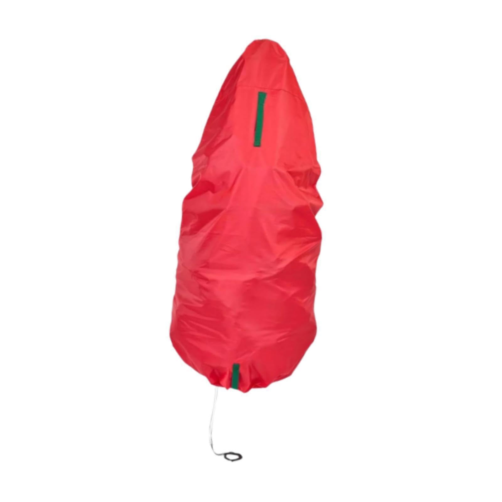 TWISAXC Vertical Christmas Tree Storage Bag Lightweight Convenient Organizer Dustproof Cover Pouch Holiday Lightweight And Handy Upright Christmas Tree, Red, 9FT