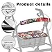 LedBack USA Flag Walker Accessories Floral Decor Lightweight Soft Rollator Walker Seat and Backrest Covers Protective Cover for 4th of July