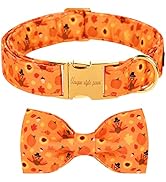 Unique style paws Dog Collar with Bow Tie & Flower Tie Girls Boys Summer Dog Collar for Small Med...