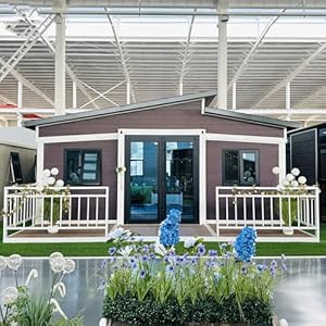 Modern Prefab Tiny Home Mobile Vakantie Container Huis Draagbaar Mobiel Cottage met 2 of 3 Slaapkamers 1 Badkamer en Keuken | Ideaal voor Gezinnen, Opslagschuren & Tuinhuizen