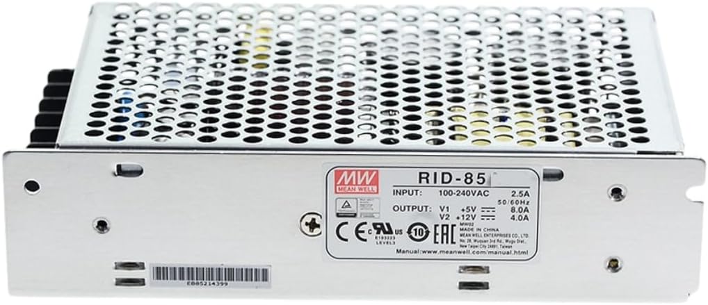 Mean Well RID 85W 5V/24V Switching Power Supply RID-85B AC-DC Dual Output
