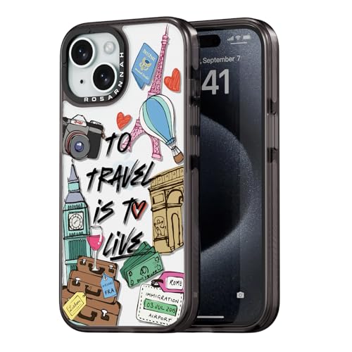 Coque iPhone 15 haut de gamme durable et résistante aux chocs 6,1 pouces finition noire