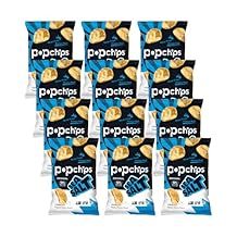 Popchips Potato Chips, Sea Salt, Gluten Free, 5 Ounce Pack of 12