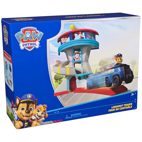 Paw Patrol Lookout Tower 20-Inch Playset with 2 Chase Toy Figures - image 8