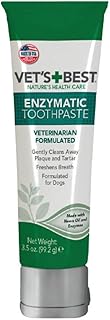 Vet’s Best Enzymatic Dog Toothpaste | Teeth Cleaning and Fresh Breath Dental Care Gel | Vet Formulated