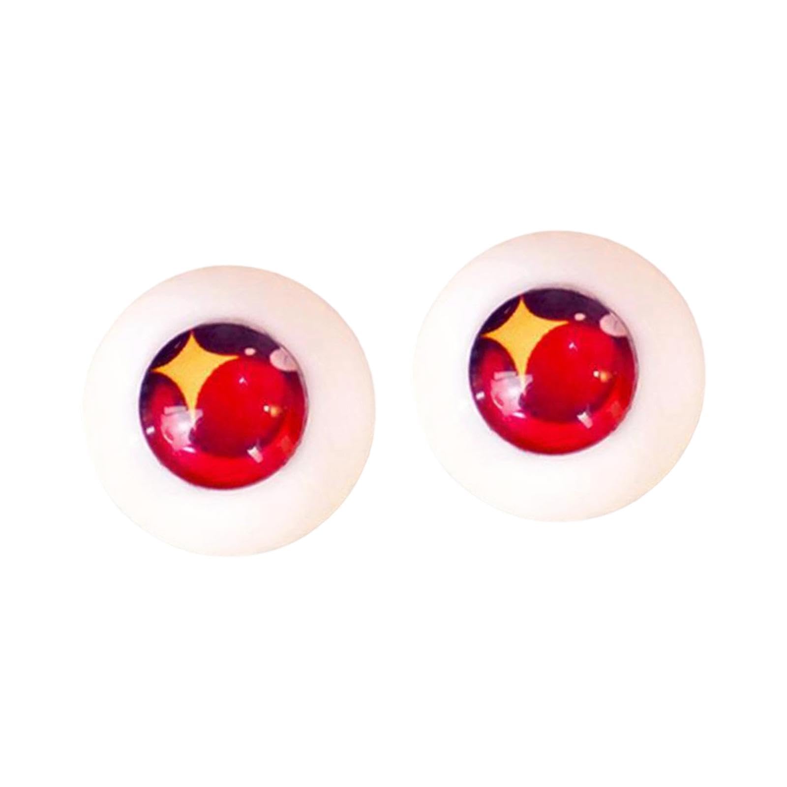 Yeux de poupée 18mm accessoire globe oculaire lifelike acrylique pour 1/3