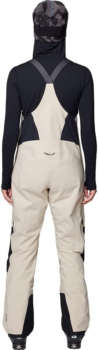 Mountain Hardwear, Powder Maven Bib - Women's, Fossil/Black, L/Short