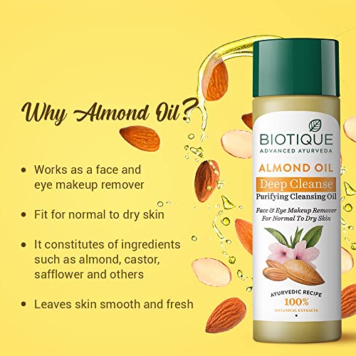 Biotique-Almonmd-Oil-Deep-Cleanse-Purifying-Cleansing-Oil-Face-Eye-Makeup-Remover-For-Normal-to-Dry-Skin-120ml