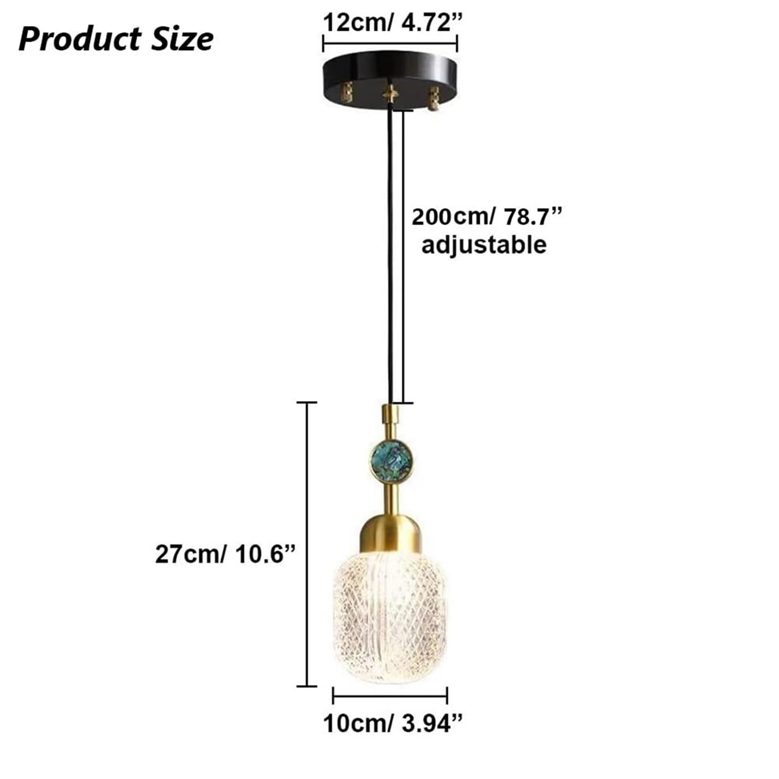 Modern Nordic Luxury Golden Brass Glass Pendant Lamp Chandelier Hanging Lighting Ceiling Fixture G9 Enamel Patch Small Style For Living Room Bedroom Restaurant